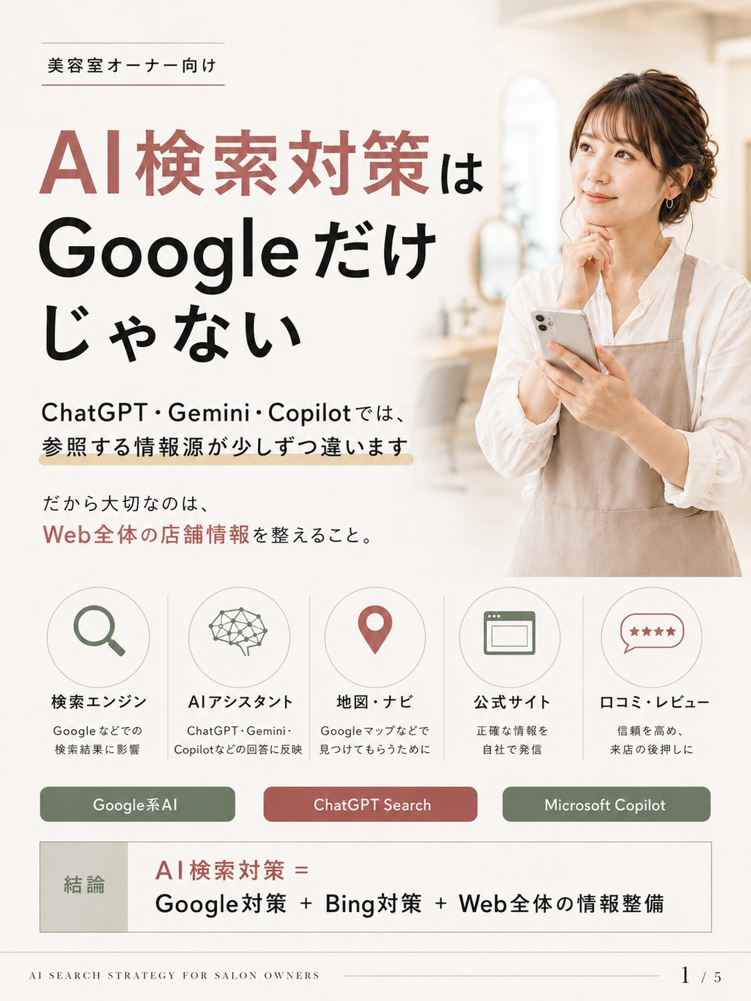 美容室のAI検索対策は、Googleだけじゃない